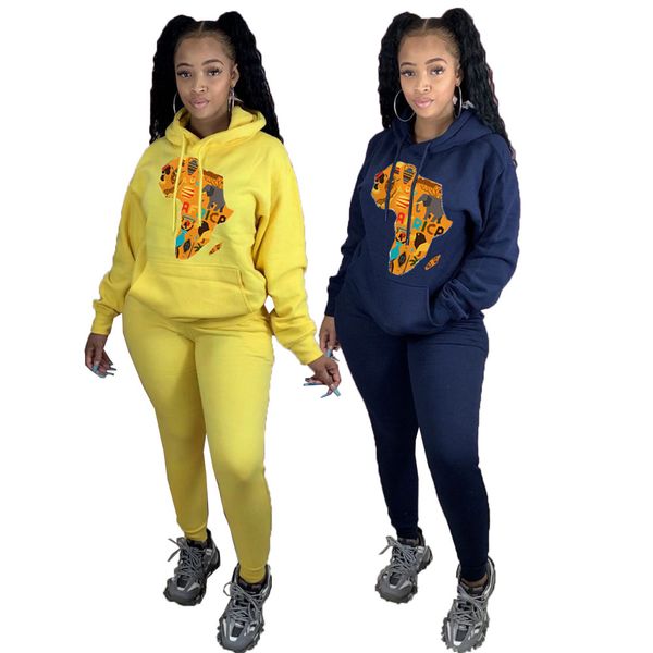 autumn and winter women's tracksuits new fashion printed hooded sweater casual trousers two-piece suit, Gray
autumn and winter women's tracksuits new fashion printed hooded sweater casual trousers two-piece suit, Gray