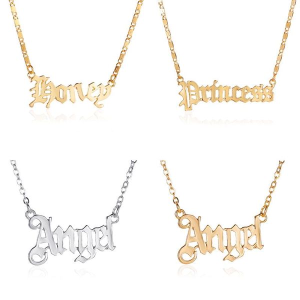 fashion angel necklace honey english letter pendants stainless steel mom lovers girlfriend jewelry pendant necklaces, Silver
fashion angel necklace honey english letter pendants stainless steel mom lovers girlfriend jewelry pendant necklaces, Silver