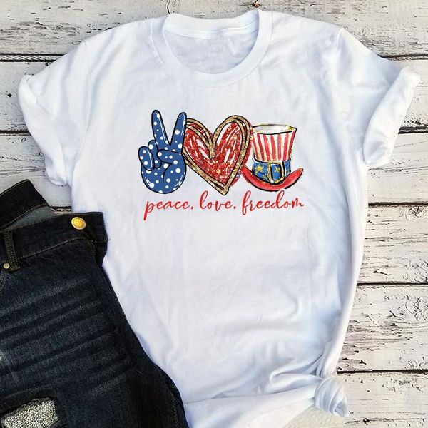 women's t-shirt peace love om women shirts harajuku 2021 america 4th of july girls summer patriotic graphic t print, White
women's t-shirt peace love om women shirts harajuku 2021 america 4th of july girls summer patriotic graphic t print, White