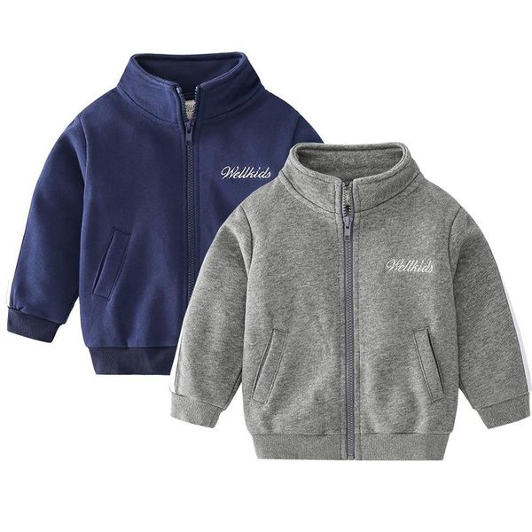 jackets autumn casual clothes children's clothing boys long sleeve baby sport coats solid color outerwear kids ropa, Blue;gray
jackets autumn casual clothes children's clothing boys long sleeve baby sport coats solid color outerwear kids ropa, Blue;gray