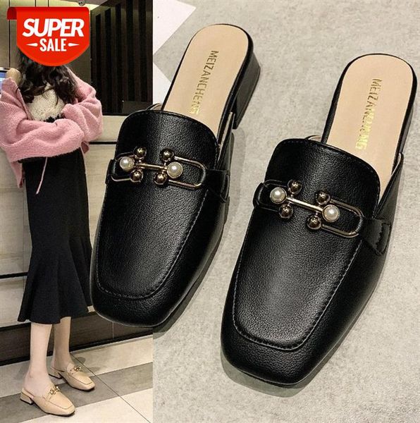 muller shoes women baotou half slippers metal buckle pearls ladies #g68m, Black
muller shoes women baotou half slippers metal buckle pearls ladies #g68m, Black