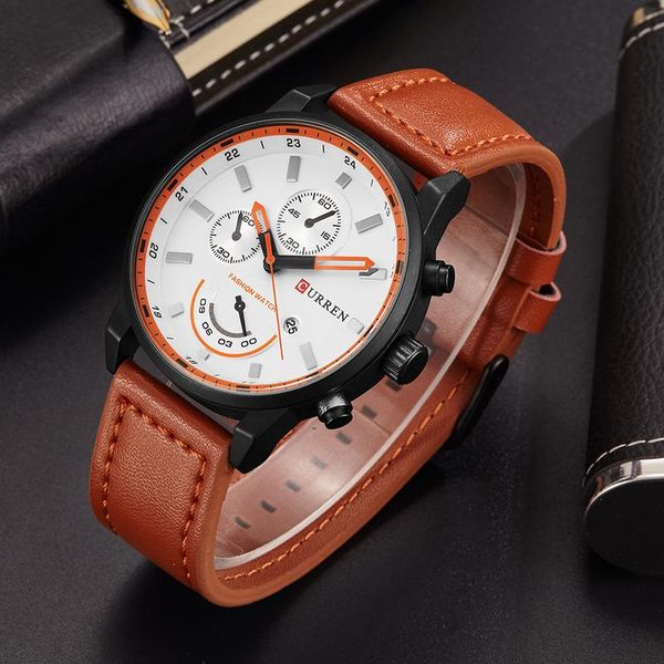 wristwatches curren watches est men fashion sport stainless steel case leather strap watch quartz business wristwatch reloj hombr, Slivery;brown
wristwatches curren watches est men fashion sport stainless steel case leather strap watch quartz business wristwatch reloj hombr, Slivery;brown