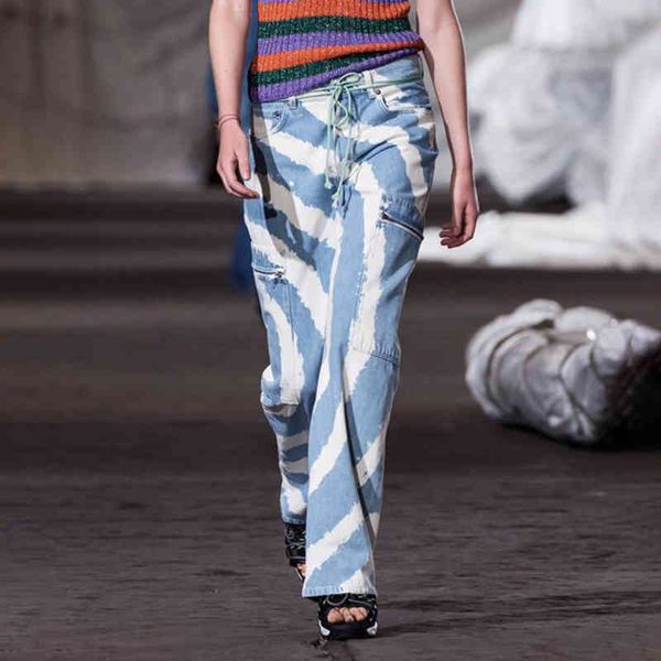 women's jeans vgh casual asymmetrical women high waist painted hit color irregular denim wide leg pants for female clothing fashion tid, Blue
women's jeans vgh casual asymmetrical women high waist painted hit color irregular denim wide leg pants for female clothing fashion tid, Blue