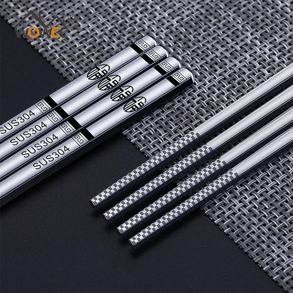 chopsticks 1 pair luxury stainless steel chopstick set metal chinese silver child for kids sushi sticks tableware
chopsticks 1 pair luxury stainless steel chopstick set metal chinese silver child for kids sushi sticks tableware