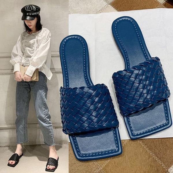 ladies summer square toe flat slippers women weave plaid designer sandals casual beach shoes woman zapatos mujer, Black
ladies summer square toe flat slippers women weave plaid designer sandals casual beach shoes woman zapatos mujer, Black