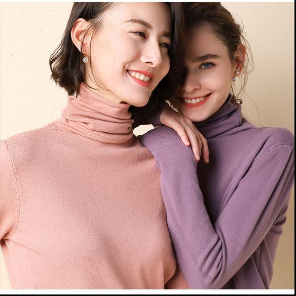 women sweater femme autumn turtleneck pink soft material white jumper pullovers tricot pull, White;black
women sweater femme autumn turtleneck pink soft material white jumper pullovers tricot pull, White;black