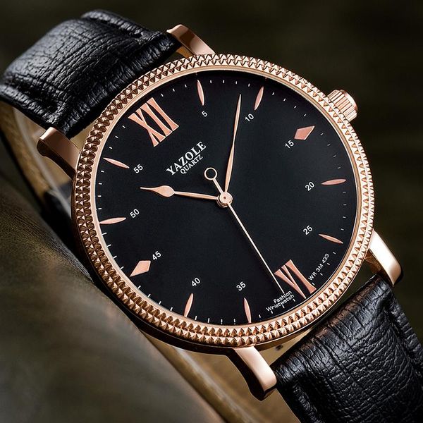wristwatches yazole luxury men watch leather band male clock sports analog military quartz man watches mens 2021 relogios masculino, Slivery;brown
wristwatches yazole luxury men watch leather band male clock sports analog military quartz man watches mens 2021 relogios masculino, Slivery;brown