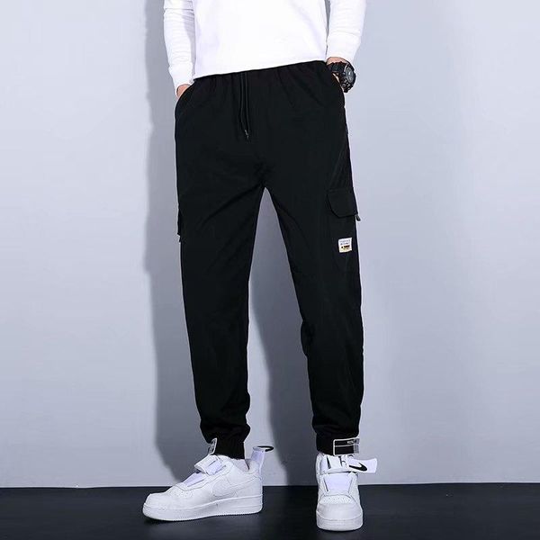 men's pants spring autumn male multi-pocket overalls hip hop harajuku style korean version loose men casual trousers jogging, Black
men's pants spring autumn male multi-pocket overalls hip hop harajuku style korean version loose men casual trousers jogging, Black