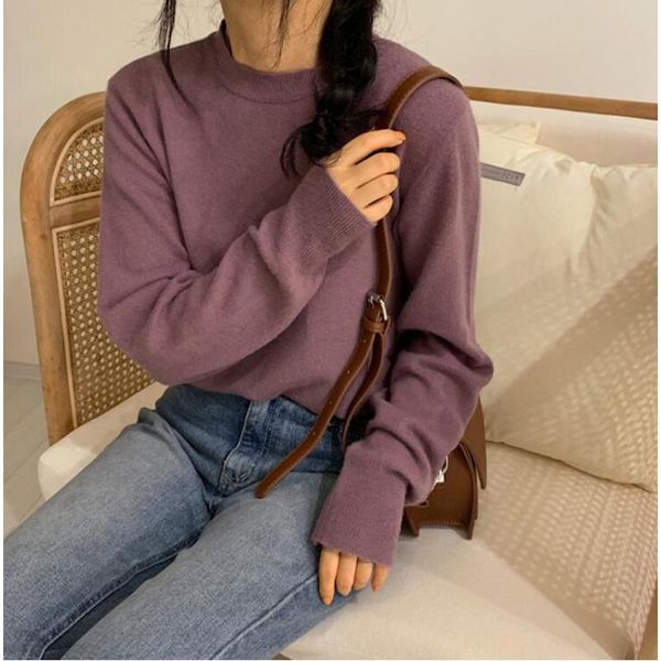 women's sweaters 2021 autumn winter pullover warm minimalist fashionable wild solid oversize pink jumpers cl491, White;black
women's sweaters 2021 autumn winter pullover warm minimalist fashionable wild solid oversize pink jumpers cl491, White;black