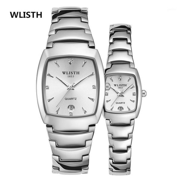 watch couple square waterproof steel band luminous calendar men and women a pair of wlisth brand wristwatches, Slivery;brown
watch couple square waterproof steel band luminous calendar men and women a pair of wlisth brand wristwatches, Slivery;brown