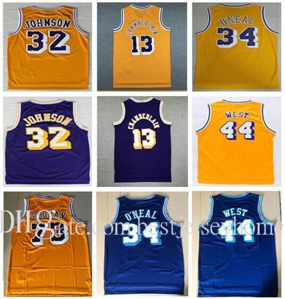 vintage 73# rodman shaquille #32 johnson jersey #34 o neal jersey purple yellow 13# wilt chamberlain jerry 44# west basketball jersey, Black
vintage 73# rodman shaquille #32 johnson jersey #34 o neal jersey purple yellow 13# wilt chamberlain jerry 44# west basketball jersey, Black