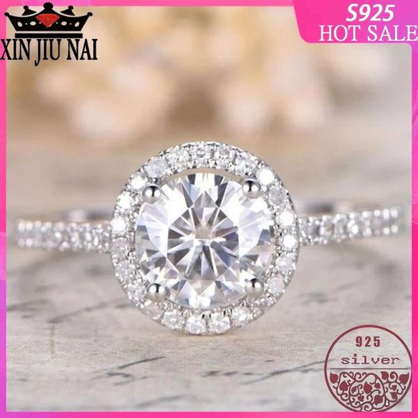 cluster rings 100% s925 sterling silver european and american bright four-prong round crystal diamond ring women's jewellery, Golden;silver
cluster rings 100% s925 sterling silver european and american bright four-prong round crystal diamond ring women's jewellery, Golden;silver
