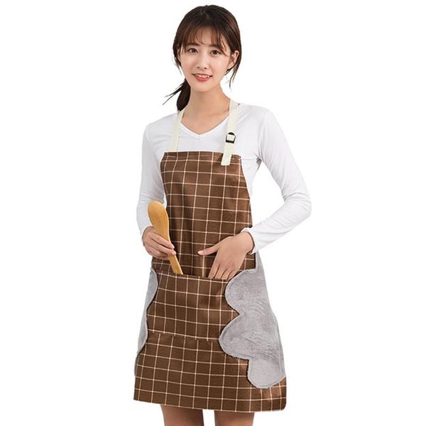 aprons kitchen apron wipeable hand-wiping waterproof plaid nail shop oil-proof for women cooking
aprons kitchen apron wipeable hand-wiping waterproof plaid nail shop oil-proof for women cooking