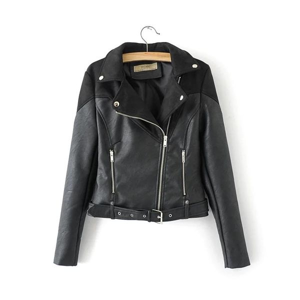 women's leather & faux fashion patchwork women pu coat 2021 spring black cusual ladies jackets cool pocket female coats loose girls jac
women's leather & faux fashion patchwork women pu coat 2021 spring black cusual ladies jackets cool pocket female coats loose girls jac
