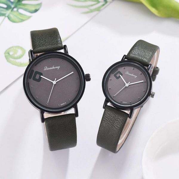wristwatches 2021 korean fashion simple couple watch temperament high end pu band wrist for lover, Slivery;brown
wristwatches 2021 korean fashion simple couple watch temperament high end pu band wrist for lover, Slivery;brown