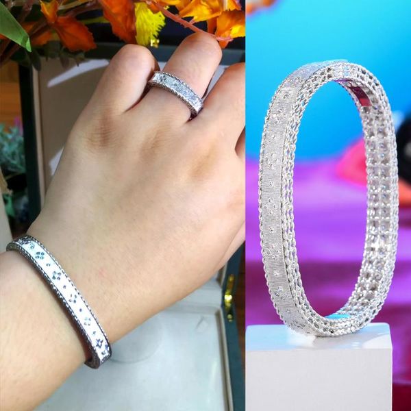 earrings & necklace gorgeous trendy sparkly stackable bangle ring for women bridal jewelry sets wedding perfect gift high quali, Silver
earrings & necklace gorgeous trendy sparkly stackable bangle ring for women bridal jewelry sets wedding perfect gift high quali, Silver