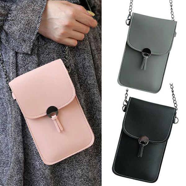 card holders chain phone bag clear transparent window touches screen crossbody mobile a66, Brown;gray
card holders chain phone bag clear transparent window touches screen crossbody mobile a66, Brown;gray