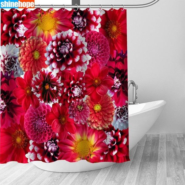 shower curtains bloom dahlia polyester bathroom waterproof curtain with plastic hooks 180x200cm
shower curtains bloom dahlia polyester bathroom waterproof curtain with plastic hooks 180x200cm