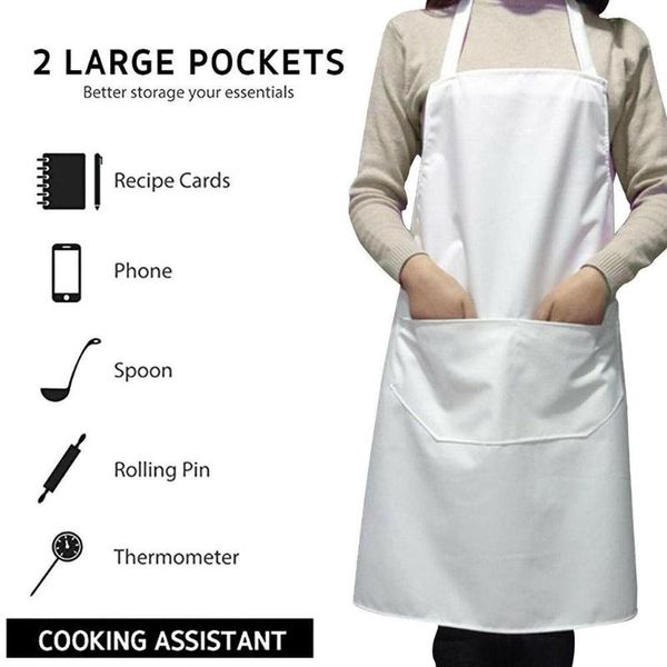 aprons white cooking kitchen apron for woman man chef waiter cafe shop bbq hairdresser with pocket accessory
aprons white cooking kitchen apron for woman man chef waiter cafe shop bbq hairdresser with pocket accessory