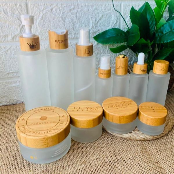 portable frosted type glass empty lotion perfume spray bottle screw bamboo lid travel makeup atomizer container storage bottles & jars
portable frosted type glass empty lotion perfume spray bottle screw bamboo lid travel makeup atomizer container storage bottles & jars