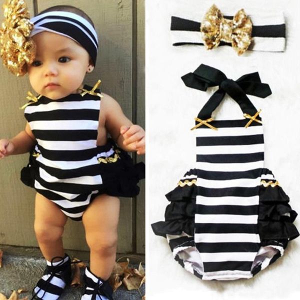 cute born baby girls romper cotton striped ruffle sunsuit outfits+headband set -0-24m1, Blue
cute born baby girls romper cotton striped ruffle sunsuit outfits+headband set -0-24m1, Blue