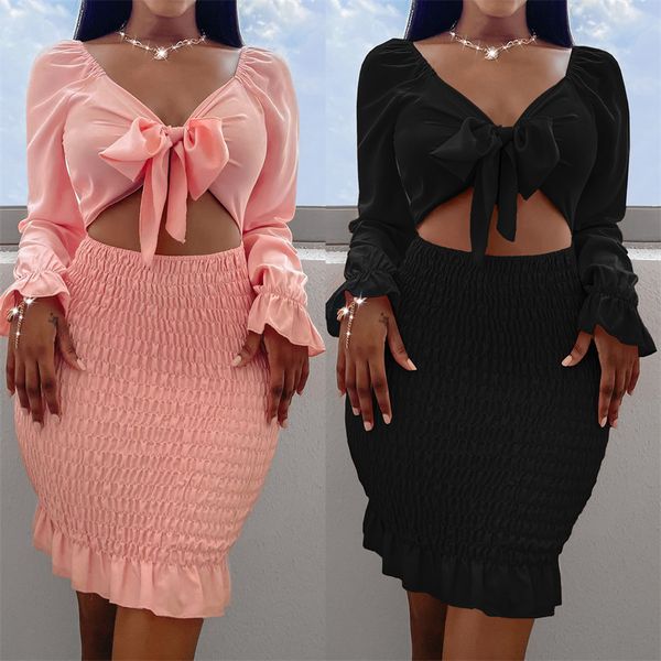 ladies spring autumn casual close-ftting dress women long sleeve v-neck slim-cut thread mini skirt middle waist pullover pleated midriff-bar, Black;gray
ladies spring autumn casual close-ftting dress women long sleeve v-neck slim-cut thread mini skirt middle waist pullover pleated midriff-bar, Black;gray