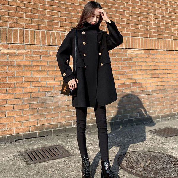 women's wool & blends autumn and winter 2021 large dress fat mm medium long woolen coat korean loose black
women's wool & blends autumn and winter 2021 large dress fat mm medium long woolen coat korean loose black