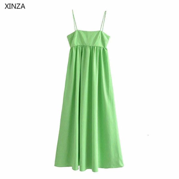 casual dresses women green striped long summer spaghetti straps backeless party chic elastic pleated beach i1oo, Black;gray
casual dresses women green striped long summer spaghetti straps backeless party chic elastic pleated beach i1oo, Black;gray