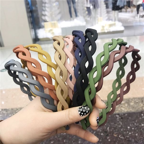 ywp mori net red chi wind morandi color heads band series wave braided wound belt tooth frosted plastic hairband hair accessories, Silver
ywp mori net red chi wind morandi color heads band series wave braided wound belt tooth frosted plastic hairband hair accessories, Silver