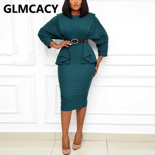 women wrist sleeve o neck solid midi dress ol bodycon work dresses 210702, Black;gray
women wrist sleeve o neck solid midi dress ol bodycon work dresses 210702, Black;gray