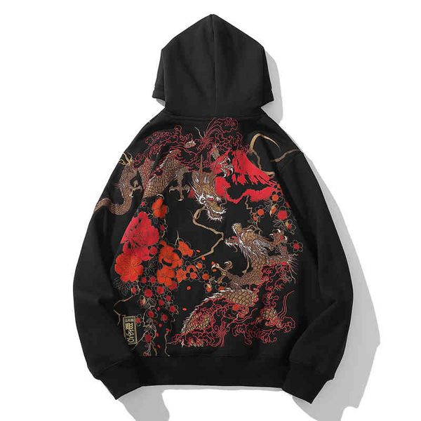 men's hoodies & sweatshirts chinese style embroidery hoodie loose trend autumn and winter clothes plus velvet thick casual japanes, Black
men's hoodies & sweatshirts chinese style embroidery hoodie loose trend autumn and winter clothes plus velvet thick casual japanes, Black
