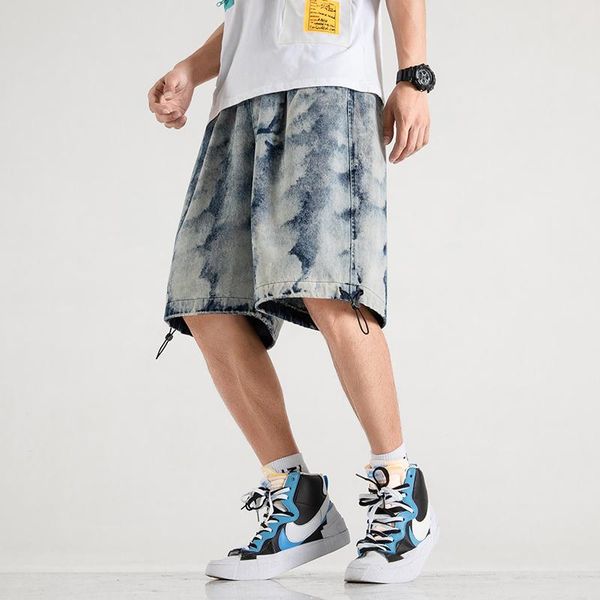men's shorts summer men knee length denim fashion causal street jeans elastic waist loose cotton short cowboy pants trousers male 5xl, White;black
men's shorts summer men knee length denim fashion causal street jeans elastic waist loose cotton short cowboy pants trousers male 5xl, White;black