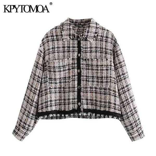women fashion patchwork denim tweed jacket coat long sleeve frayed trims female outerwear chic 210420, Black;brown
women fashion patchwork denim tweed jacket coat long sleeve frayed trims female outerwear chic 210420, Black;brown