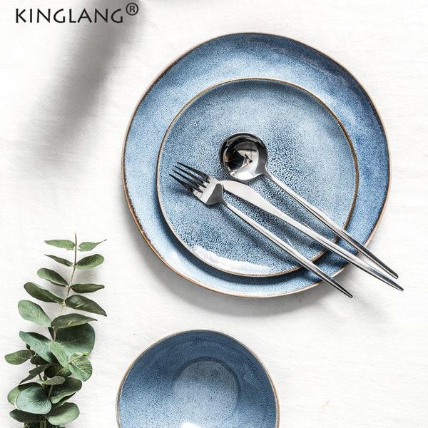 dishes & plates kinglang nordic style ceramic plate soup bowl water mug salad steak breakfast home tableware 
dishes & plates kinglang nordic style ceramic plate soup bowl water mug salad steak breakfast home tableware