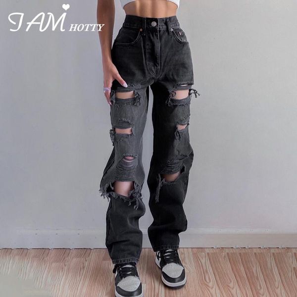 women's jeans hole ripped black women vintage hollow out denim pants hip hop high waist baggy wide leg straight mom iamty, Blue
women's jeans hole ripped black women vintage hollow out denim pants hip hop high waist baggy wide leg straight mom iamty, Blue