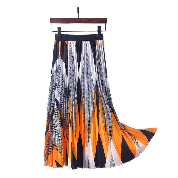 waist new high versatile print a-line pleated skirt shows thin medium length for women, Black;gray
waist new high versatile print a-line pleated skirt shows thin medium length for women, Black;gray