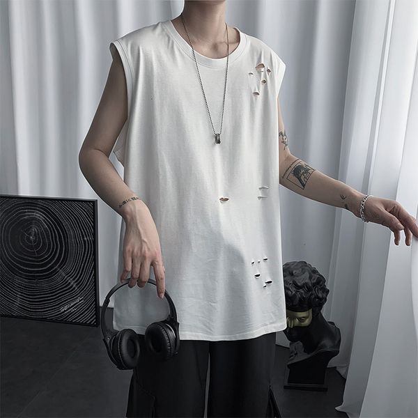 men' tank inschao sports vest for fashionable men' outer wear summer thin loose shoulder trend youth sleeveless t-circle, White;black
men' tank inschao sports vest for fashionable men' outer wear summer thin loose shoulder trend youth sleeveless t-circle, White;black