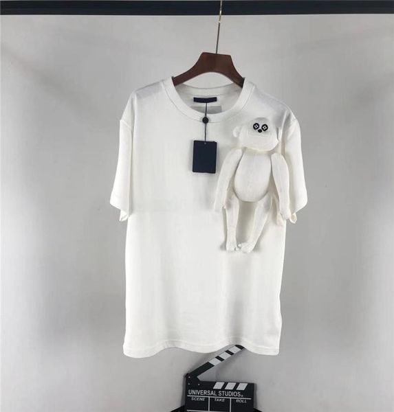 famous designer men's and women's te'e t-shirt short-sleeved hair stylist monkey doll pendant personality round neck comforta, White;black
famous designer men's and women's te'e t-shirt short-sleeved hair stylist monkey doll pendant personality round neck comforta, White;black