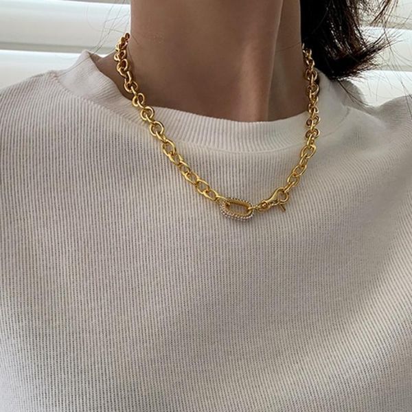 pendant necklaces u-magical hiphop o shape gold chunky chain geometric chokers necklace for women fashion rhinestone hollow jewellery, Silver
pendant necklaces u-magical hiphop o shape gold chunky chain geometric chokers necklace for women fashion rhinestone hollow jewellery, Silver