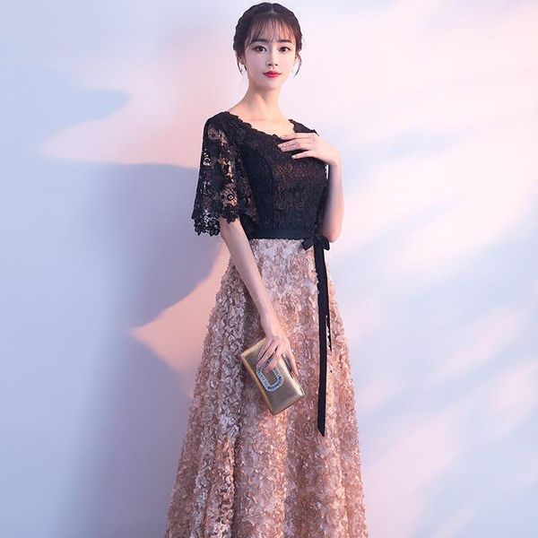 ethnic clothing women lace flower appliques qipao cloak sleeve black-brown patchwork cheongsam hollow out dress gown bow belt vestidos, Red
ethnic clothing women lace flower appliques qipao cloak sleeve black-brown patchwork cheongsam hollow out dress gown bow belt vestidos, Red