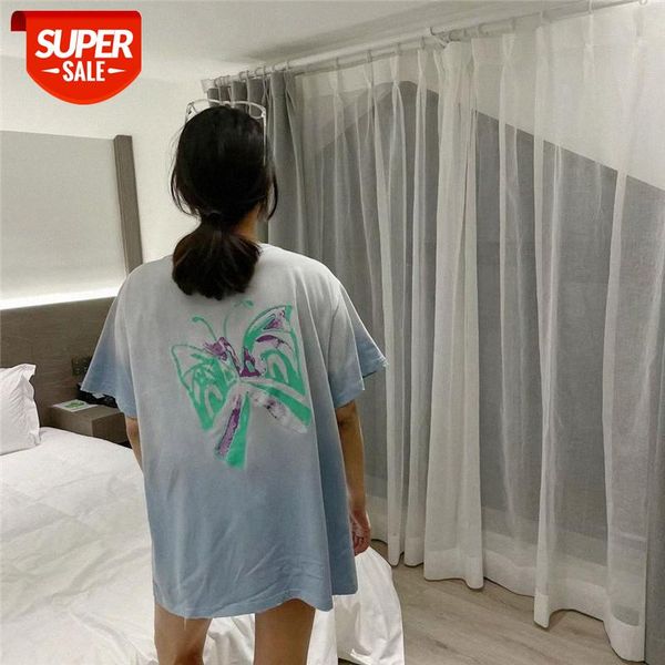 we11done distressed back butterfly print tie-dye t-shirt men and women with round neck short-sleeved i #xc7k, White
we11done distressed back butterfly print tie-dye t-shirt men and women with round neck short-sleeved i #xc7k, White
