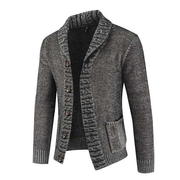 men's sweaters autumn 2021 sweater single breasted lapel personalized daily casual style, White;black
men's sweaters autumn 2021 sweater single breasted lapel personalized daily casual style, White;black