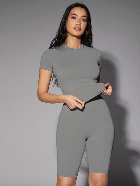 solid fitted tee a55x#, White
solid fitted tee a55x#, White