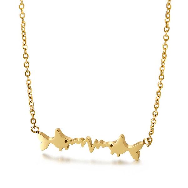 pendant necklaces fish to heartbeat necklace rose gold silver color stainless steel chain love for women girls gift
pendant necklaces fish to heartbeat necklace rose gold silver color stainless steel chain love for women girls gift