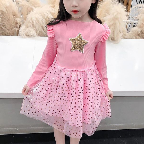 girl's dresses 2021 dress for girls star long-sleeve stitching sequined mesh party princess kids clothes autumn children's, Red;yellow
girl's dresses 2021 dress for girls star long-sleeve stitching sequined mesh party princess kids clothes autumn children's, Red;yellow