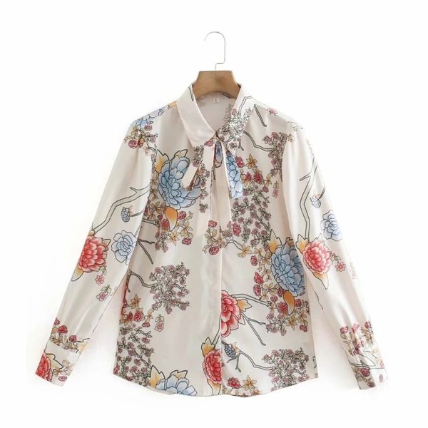 spring women flower printing turndown collar bow tie shirt female long sleeve blouse casual lady loose blusas s8632 210430, White
spring women flower printing turndown collar bow tie shirt female long sleeve blouse casual lady loose blusas s8632 210430, White
