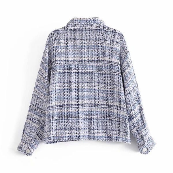 women's jackets 2021 women vintage blue lattice coat female long sleeve double pockets patch casual jacket chic, Black;brown
women's jackets 2021 women vintage blue lattice coat female long sleeve double pockets patch casual jacket chic, Black;brown