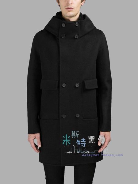 men's wool & blends s-5xlfashion men and women the in hat of long - style overalls high collar double-breasted trench., Black
men's wool & blends s-5xlfashion men and women the in hat of long - style overalls high collar double-breasted trench., Black