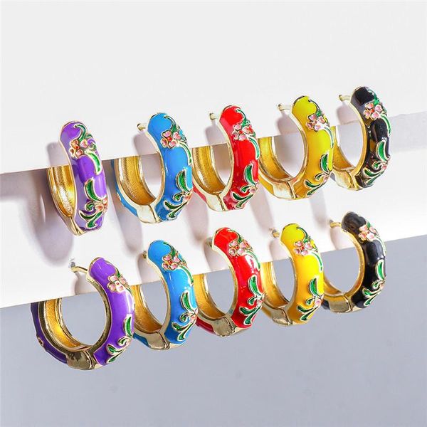 hoop & huggie fashion enamel flower earrings for women vintage boho circle small statement jewelry 2021 brincos gifts, Golden;silver
hoop & huggie fashion enamel flower earrings for women vintage boho circle small statement jewelry 2021 brincos gifts, Golden;silver