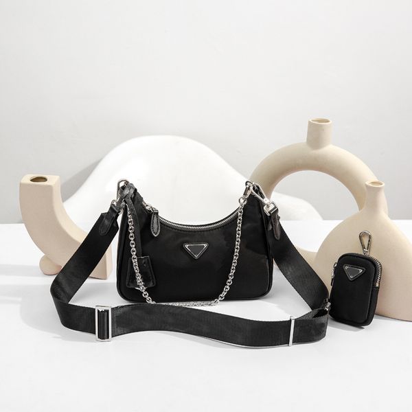 women's bag hobo three one armpit new nylon single shoulder messenger bag chain small purses
women's bag hobo three one armpit new nylon single shoulder messenger bag chain small purses
